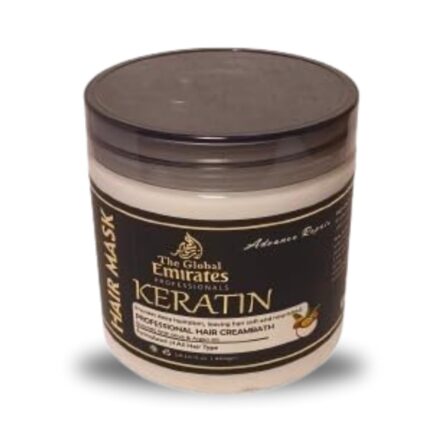 THE GLOBAL Premium Keratin Hair Spa Smooth Therapy | 100% Soft, Shine & Hair Repair | Infused With Brazilian Nut And Keratin | Treatment Protein Spa - Conditioning For Dry Damaged