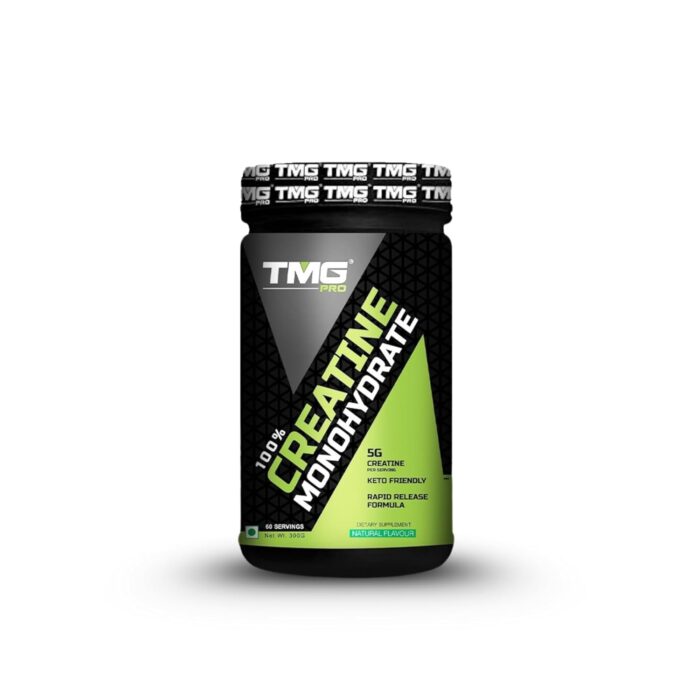 TMG PRO Creatine Monohydrate Micronized Creatine Powder | Boosts Strength & Power | Improves Muscle Recovery | No Fillers | Lab-Tested Performance Supplement (Natural, 300 gm)