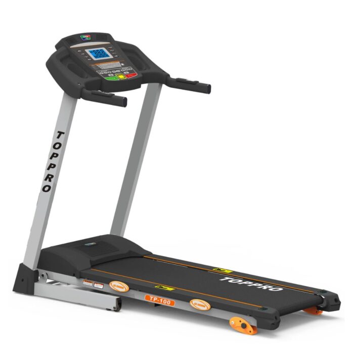 TOPPRO FITNESS Motorized Treadmill TP-100 |Treadmill for Home USE|Heavy Duty Treadmill |Treadmill with 3 level MANUAL Incline |Treadmill DC Motor|German Designed |TAIWAN CERTIFIED |IMPORTED