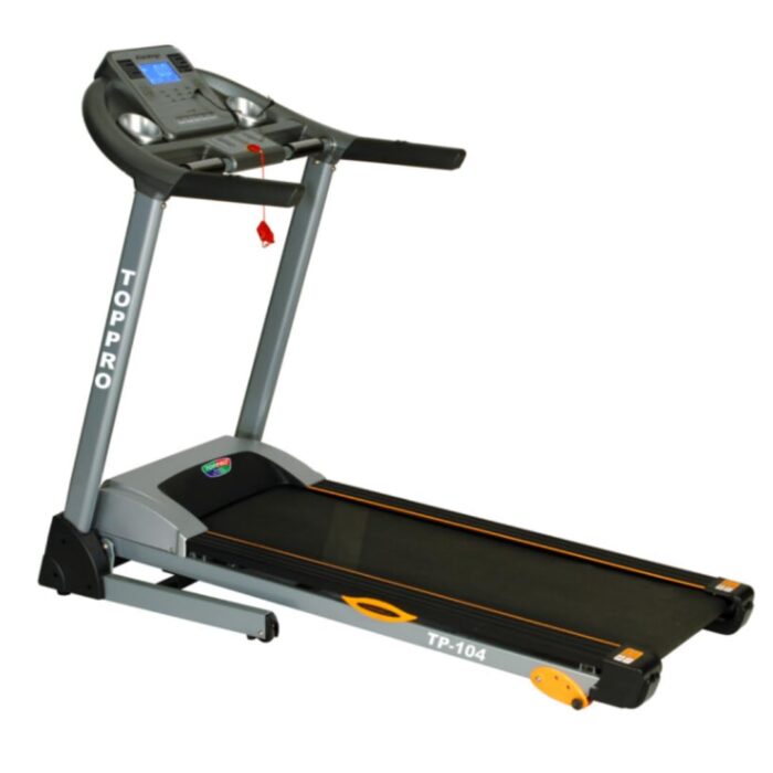 TOPPRO Fitness Motorized Treadmill TP-104 |Treadmill for Home USE|Heavy Duty Treadmill |Treadmill with 3 Level Manual Incline |Treadmill DC Motor|German Designed |Taiwan Certified |Imported