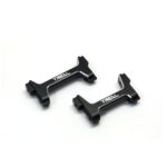TREAL Aluminum 7075 Front and Rear Bumper Mounts Set (F&R) Compatible with 1/18 TRX4M (Black)