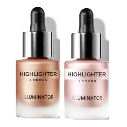 TRENDEE HUDA Illuminator Highlighter For Face Makeup To Glow Pack Of Illuminator Highlighter For Face Makeup To Glow (Pack Of 2).