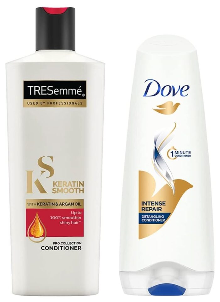 TRESemme Keratin Smooth Conditioner, 190ml And Dove Hair Therapy Intense Repair Conditioner, 175ml