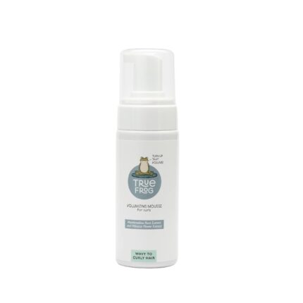 TRue FRoG Volumizing Hair Mousse For Curly, Wavy Hair With Marshmallow Root & Hibiscus Extracts, Vegan, Sulphate, Paraben & Silicone Free, 150 Ml, Pack of 1