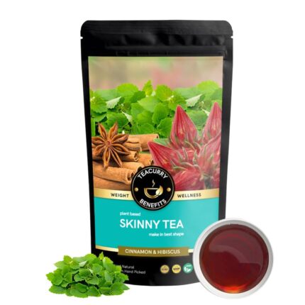 Teacurry Skinny Tea (100 Grams Loose) - Helps With Weight Management, Metabolism - Get Skinny Fit Slimmer Body Naturally