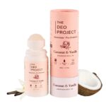 The Deo Project Coconut & Vanilla Natural Roll On | Alcohol & Aluminium-Free | Prevents Odour, Reduces Pigmentation, Long Lasting | Suitable for Sensitive Skin | Vegan | Unisex - 50ML