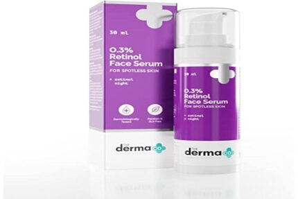 The Derma Co 0.3% Retinol Serum - 30ml | For Younger-Looking & Spotless Skin | Anti-Aging | Reduces Fine Lines & Wrinkles