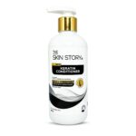 The Skin Story Sulphate Free Conditioner for Coloured & Treated Hair | Repair Split Ends & Damaged Hair | Keratin Conditioner for Women and Men | For Frizzy, Dry, Shiny Hair | Enriched with Argan Oil | Vitamin E | 250g