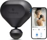 Theragun Mini 2.0 - Handheld Electric Massage Gun - Compact Deep Tissue Treatment for any Athlete On The Go - Portable Percussion Massager with QuietForce Technology & 3 Foam Attachments (Black)