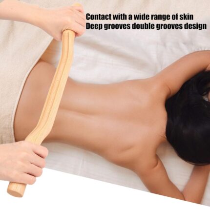 Topyond Gua Sha Wood Therapy Massage Tools, Gua Sha Body Tool Set, Massage Roller for Body Sculpting, Stomach Roller for Belly Fat, Wood Rollers for Back, Shoulder, Neck, Waist, Legs