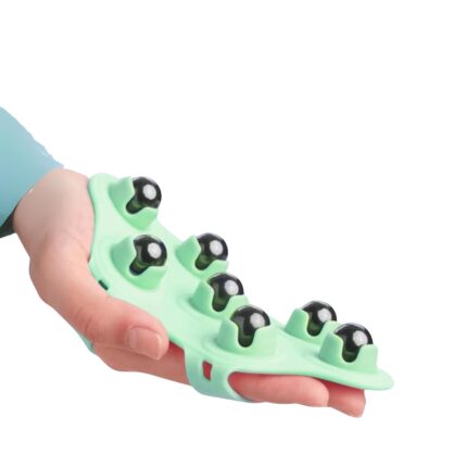 Turbid Handheld Massage Ball For Muscle Back Neck Joint Foot Shoulder Leg Pain Relief - Palm Shaped Massage Tool With Roller Balls, Portable Design