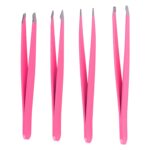 Tweezers Set for Women, Precision Tweezer for Eyebrows for Facial Hair, Splinter, Ingrown Hair, Eyebrow Hair Plucking Daily Beauty Tools (4 Pack)