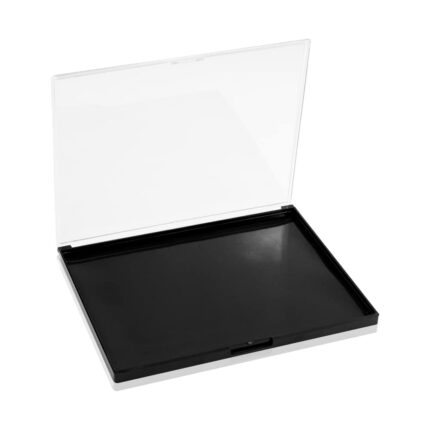 UDTIP Empty Eyeshadow Magnetic Cosmetic Makeup Case Refillable Container Eye Diy Pans Light Weight Palette 7.28'' x5.7'', Black, 7.28 x 5.7 x 0.59 Inch