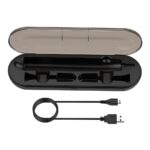 UJEAVETTE ABS Electric Toothbrush Charger Case for Philips Sonicare Black 1m Cable