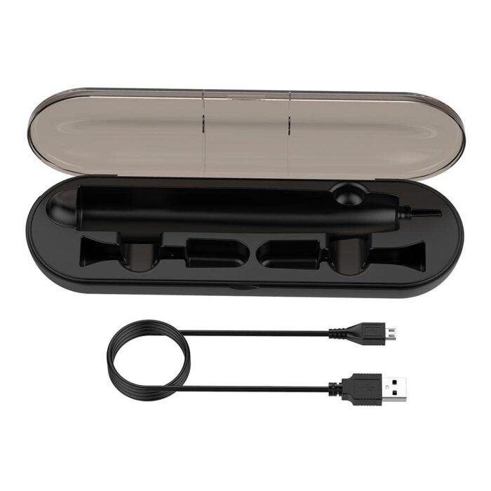 UJEAVETTE ABS Electric Toothbrush Charger Case for Philips Sonicare Black 1m Cable