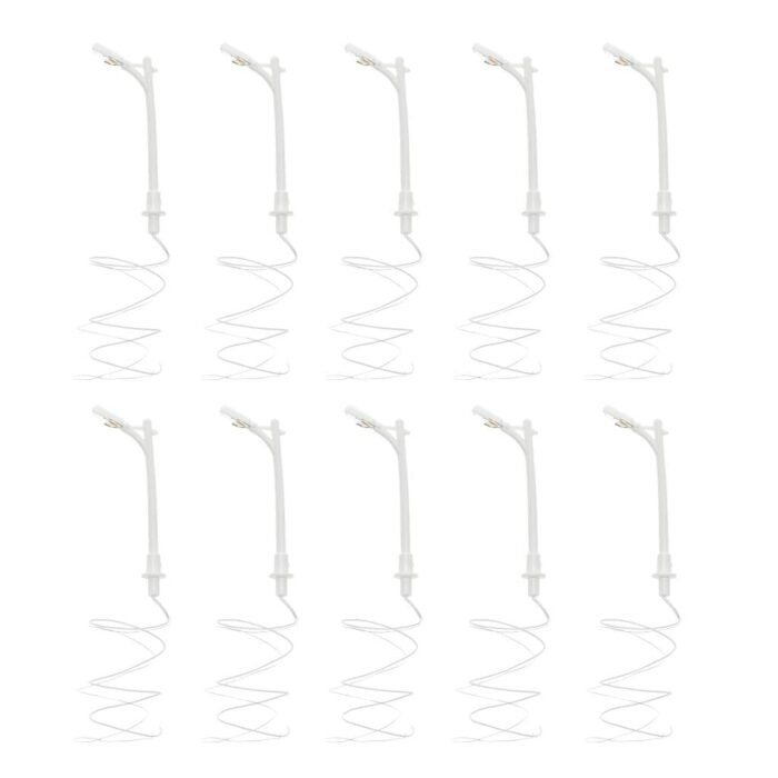 UJEAVETTE® 10 Model Trains Courtyard Light Wired Led Street Lamps Lamppost Layout Style 6