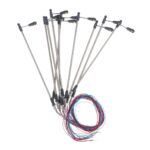 UJEAVETTE® 10Pcs Ho Scale Model Train Street Lights Sand Table Accessories 1:150