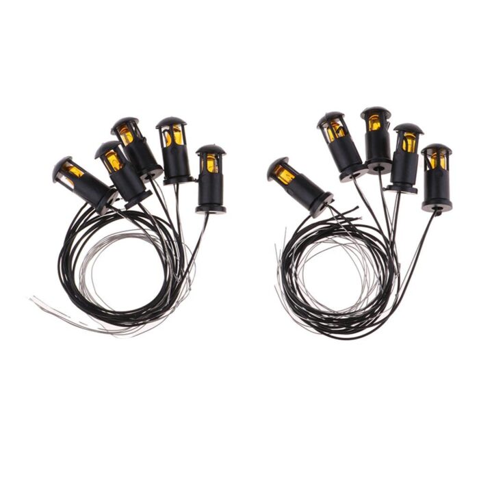 UJEAVETTE® Mini Lawn Landscape Decor Led Light Sand Table Model Decorations -10Pcs