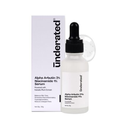 Underated Alpha Arbutin 2% + Niacinamide 1% Serum | Brightening & Skin Tone Correction | With Kakadu Plum Extract | For All Skin Types | 30g