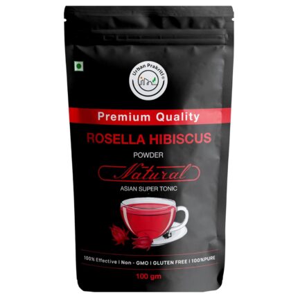 Urban Prakriti Rosella Powder-100g | Hibiscus Tea | Vitamin C & Antioxidant | Skin Glow | Tangy Flavor | Pure & Natural | Vegan | Gluten-Free | Featured in Shark Tank