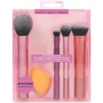 Urban SS Professional Makeup Brush Set, Everyday Essentials Real Techniques Blush, Foundation, Shadow, Highlighter, Concealer with Sponge for Girls