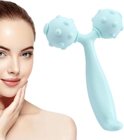 VASUDEV NERROW FAB 3D Roller Body Face 360 Rotate Manual Massager Y-Shape Face Lift Tool Firming Beauty Massage for Skin Lifting Wrinkle Remover Facial Massage Relaxation Tool