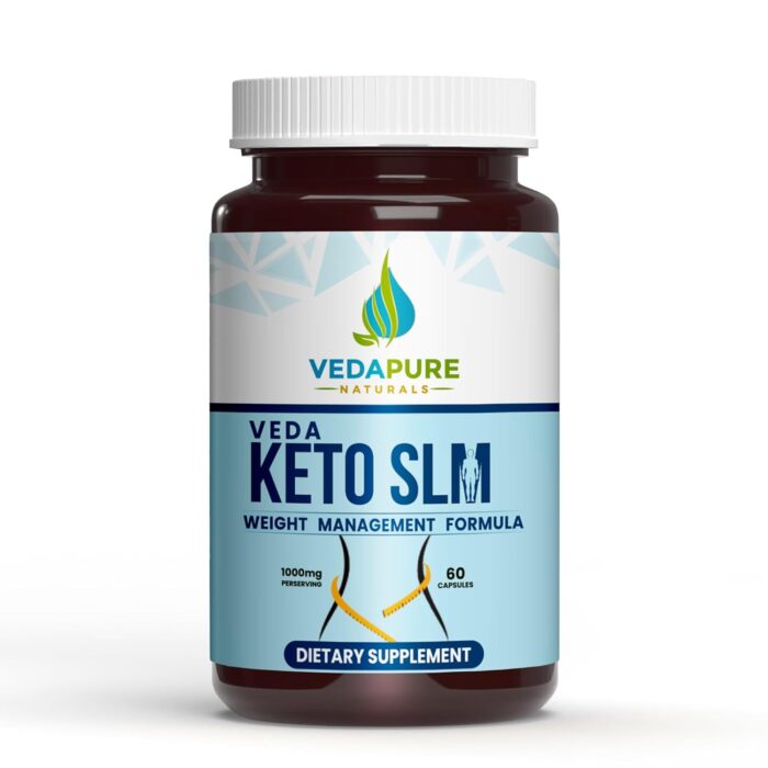 VEDAPURE Keto SLM | Advanced formula for Men & Women | Formulation of Garcinia Cambogia, Green Tea, Green Coffee, Grape Seeds & African Mango| Support Weight Management |1000 Mg 60 Capsules