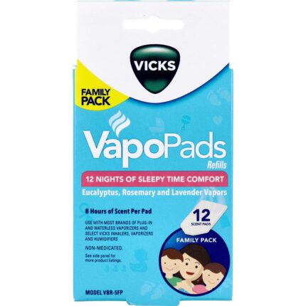 VICKS 12 Pack VBR-5FP Steam Humidifier Fragrance Pad