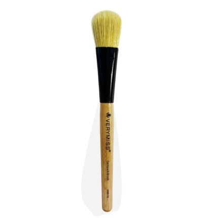 Verymiss 8 to 8 Makeup Brush I Soft Bristles I Comfortable Wooden Handle I Soft and comfortable I Vegan I Skin Friendly I Easy Washable (FACEPACK BRUSH)
