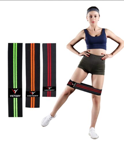 Victory Resistance Band (Pack of 3) for Exercise & Stretching Resistance Elastic Tube for Men and Women Fitness Band