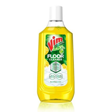 Vim Floor Cleaner: 1000ml | Sparkling Lemon | 100% Removal of stains for complete clean floors & long lasting fragrance