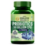 Vlado’s Himalayan Organics Probiotics 50 Billion CFU 150mg With Prebiotics | 10X Better Digestion And Strong Immunity | Improve Gut Health - 60 Vegetarian Capsules x Pack of 2