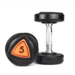 WATSON Dumbbell Set, Dumbbells for Home Gym, 10Kg(5Kgx2) Bouncer Fixed Weight Rubber Coated Home Gym Professional Rounded Dumbbells