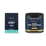 Whey Protein Concentrate - 1kg & Nutrabay Gold Series Spark Pre-Workout Fruit Punch 300g
