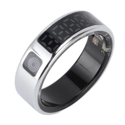 Wisoqu Smart Ring Fitness Tracker, Bluetooth IP68 Water Proof, Sleep & Step & Health Monitoring, Fashion Sport Smart Rings for Men Women iOS and Android, Fitness Ring with Gesture
