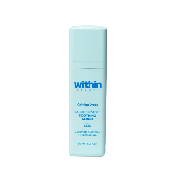 Within Beauty Calming Drops Barrier Build Soothing Serum for All Skin Types | Quick Absorbing | Infused with Ceramides & Hyaluronic Acid | 30ml