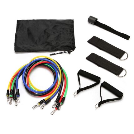 XIAKE fitness resistance band, natural latex, with comfortable handles, suitable for men and women fitness, shaping and strength training