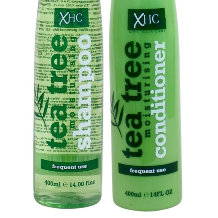 Xpel Marketing TEA TREE MOISTURISING SHAMPOO & CONDITIONER with Tea Tree Oil & Peppermint Oil For All Hair Types, Dandruff Control, for men and women, 800 ml