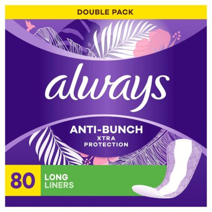 Xtra Protection Daily Liners, Long 80 Count