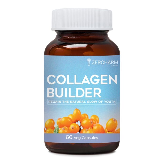 ZEROHARM Collagen Builder Anti-Aging Supplements For Women,Natural,Youthful Glow,Wrinkle-Free Skin,Promotes Skin Regeneration,Improves Skin Elasticity,Silica&Hyaluronic Acid.,Capsule, 290 grams