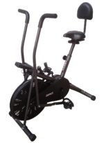 ZF-201 Air Bike Exercise Cycle for Home Gym - Dual Action for Full Body Workout, Adjustable Resistance, Adjustable seat Both Horizontally and Vertically with Back Rest (Do It Yourself Installation)