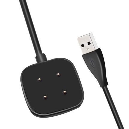 ZIBUYU® Fitbit Versa 3 Charger Universal Charger for Fitbit Sense/Fitbit Versa 3, USB Plug and Play Fitbit Versa Charger Dock Stand for Fitbit Versa 3 Charger Adapter