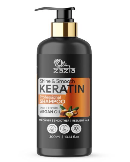 Zazla Shine & Smooth Keratin Professional Shampoo with Argan Oil – 300ml