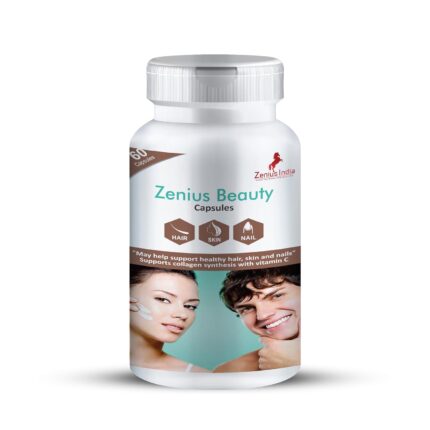 Zenius Beauty Multivitamin capsule for Healthy Hair, Skin, Nails, Hair Growth, Strong Hair, Glowing Skin, Fights Nail Brittleness - Pack of 60 Capsules