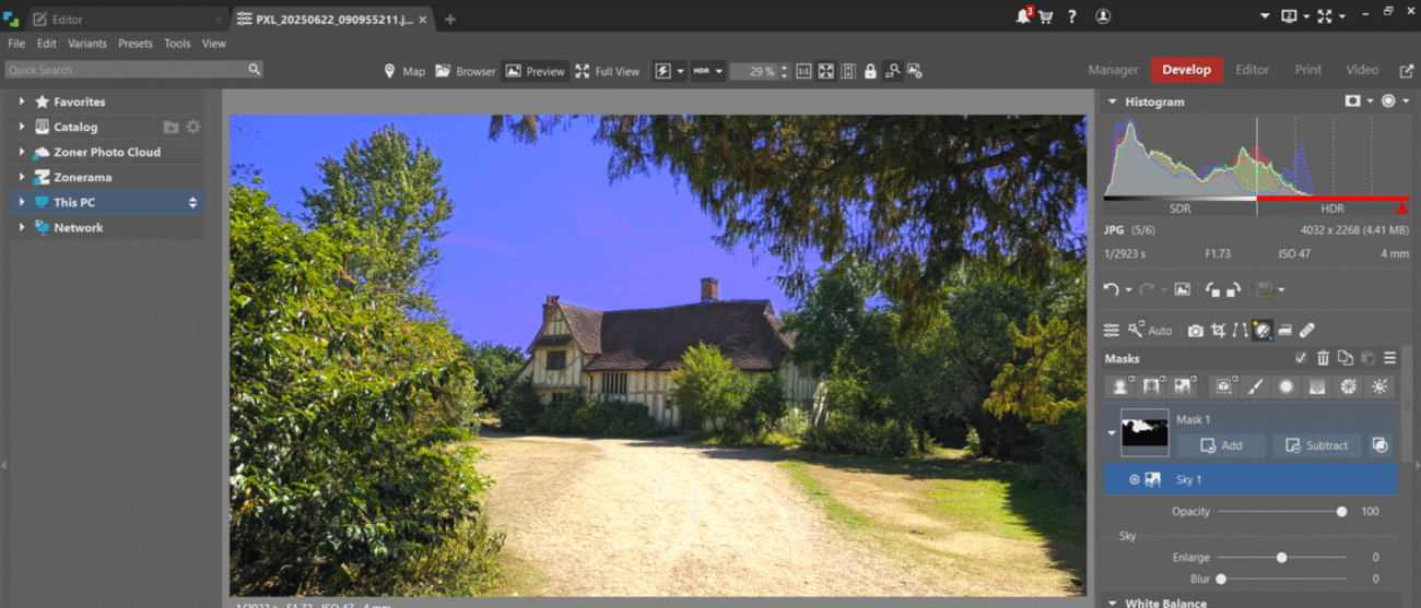 Zoner Studio during our review