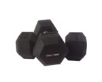 Zorex Rubber Coated Professional Exercise Hex Dumbbells (Pack of Two) 10x2=20Kg