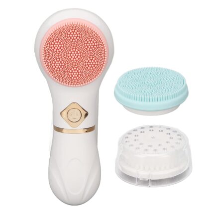 Zunate Electric Facial Cleansing Brush, 3 Brush Heads, 6000RPM, Deep Cleansing, Pore Treatment, Gentle Exfoliation, Anti-Aging