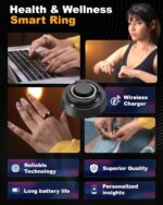 aaboRing Smart Ring, Men, Women, Track Heart Rate, HRV, Blood Oxygen, Fitness, Activity, Sleep Stress Monitoring, Step Count, Up to 7 Days of Battery Life, Titanium, No App Subscription, Silver 13