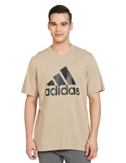 adidas Men Polyester, Cotton Regular Fit T-Shirt