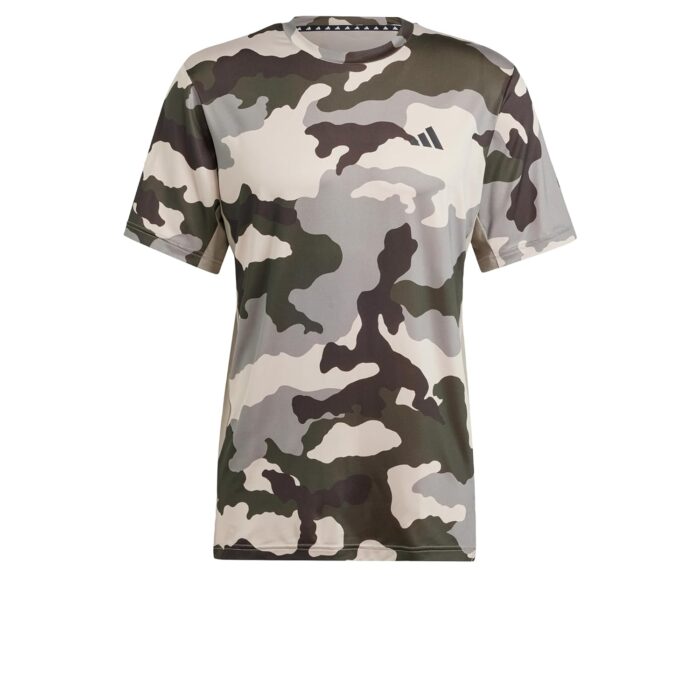 adidas Men's Adult, Train Essentials Camo Allover Print T-Shirt, Green